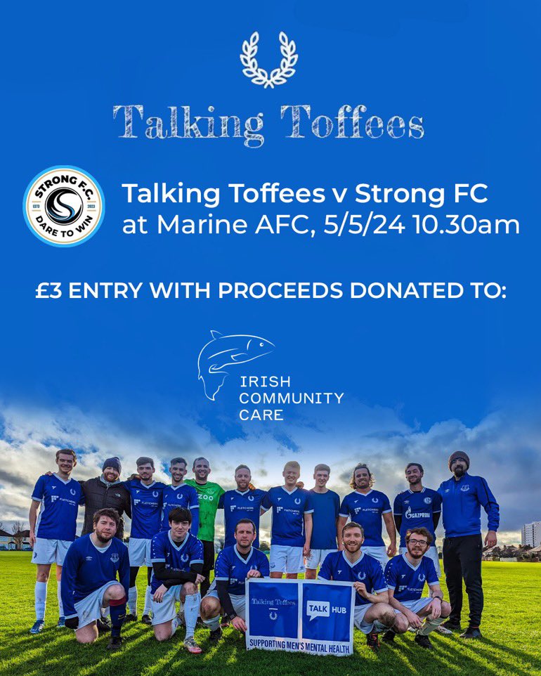 Next Sunday we’ll be taking on @WeAreStrongFC as we continue to grow our network of like minded groups ⚽️ We’ll be raising money for @IrishCommCare With 75% of the City having Irish ancestry, they play a vital role in providing support & guidance to the Irish community 🇮🇪