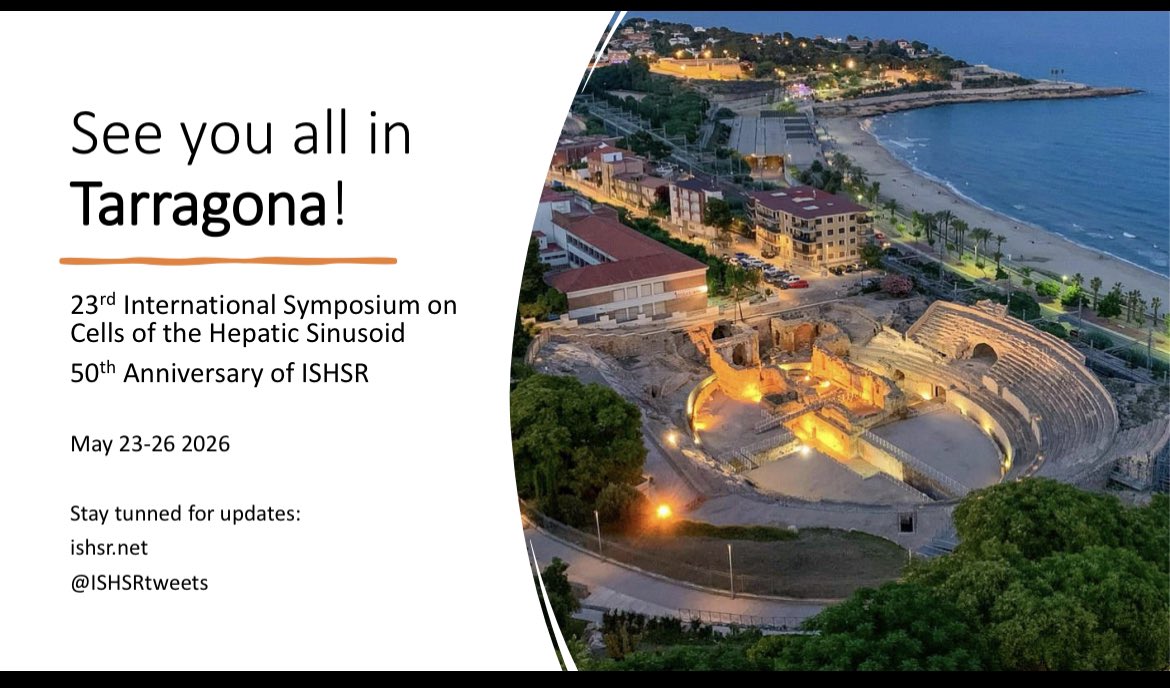 Jordi Gracia-Sancho (@jsgracia) on Twitter photo <a href="/ISHSRtweets/">ISHSR</a> <a href="/EASLedu/">EASL Education</a> <a href="/AASLDtweets/">AASLD</a> <a href="/APASLnews/">APASL News</a> <a href="/MayoClinicGIHep/">Mayo Clinic Gastroenterology & Hepatology</a> A real pleasure being at the #LiverSinusoid24, finally back in person.
Extremely happy to share our science and learn from colleagues and friends.
Great job of the local organizing committee.
And… see you in 2 years in #Tarragona for the #LiverSinusoid26 ‼️ <a href="/ISHSRtweets/">ISHSR</a> <a href="/EASLedu/">EASL Education</a> <a href="/AASLDtweets/">AASLD</a> <a href="/APASLnews/">APASL News</a> <a href="/MayoClinicGIHep/">Mayo Clinic Gastroenterology & Hepatology</a> A real pleasure being at the #LiverSinusoid24, finally back in person.
Extremely happy to share our science and learn from colleagues and friends.
Great job of the local organizing committee.
And… see you in 2 years in #Tarragona for the #LiverSinusoid26 ‼️