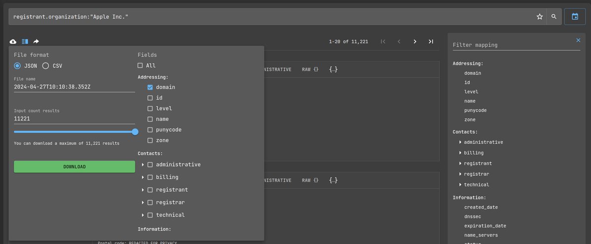 How to find all root domains during reconnaissance with Netlas.io: registrant.organization:'Organization name' 👉 Read more about recon with Netlas: nt.ls/recon #cybersecurity #bugbounty #pentest #tips