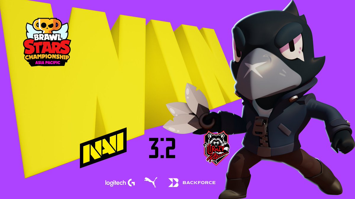 Comeback from 0:2 into 3:2! NAVI Brawl Stars are the champions of BSC 24: S2 APAC April finals! GGWP @crazyraccoon406! #BrawlStars #navination #BSCxSPS24