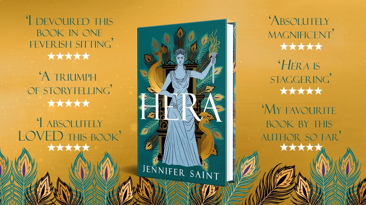 'Absolutely magnificent' ⭐⭐⭐⭐⭐ 'A TRIUMPH of storytelling!' ⭐⭐⭐⭐⭐ 'I absolutely LOVED this book' ⭐⭐⭐⭐⭐ Readers are loving @Jennysaint's gripping mythical retelling #Hera👑 Now available to pre-order🎉 Don't miss it! 🔗geni.us/Hera