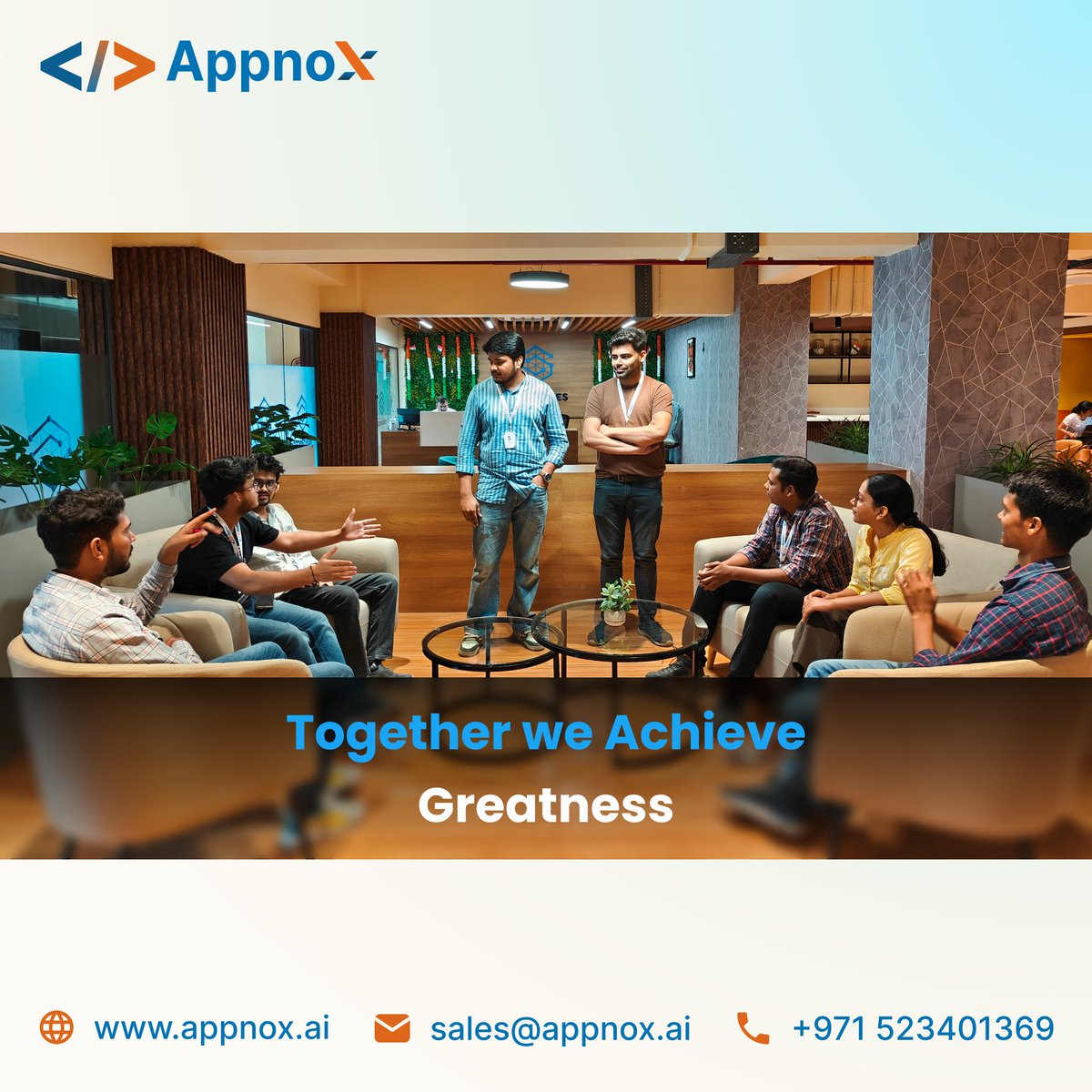 Having different viewpoints helps us come up with new and better ideas.
At Appnox Technologies, we think teamwork and listening to everyone's ideas make a big difference in what we create.

#InnovateTogether #DiverseIdeas #TeamworkWins #CollaborativeInnovation #CreativeMinds