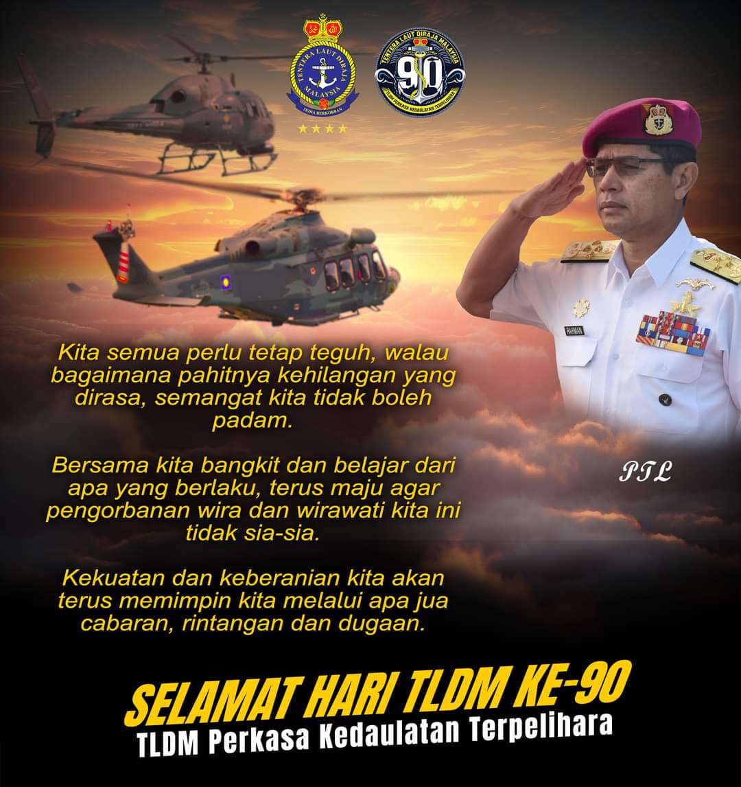 tldm_rasmi's tweet photo. Kekuatan dan keberanian kita akan terus memimpin kita melalui apa jua cabaran, rintangan dan dugaan.
#TLDM90
#SediaBerkorban
#TLDMPerkasaKedaulatanTerpelihara https://t.co/SCcWnutzBX