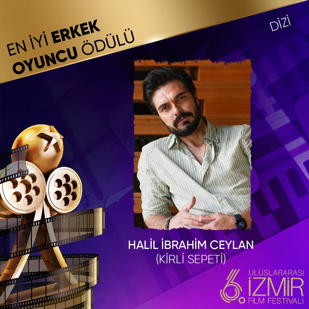 Halil İbrahim Ceyhan has been nominated at the 6. Uluslararası İzmir Film Festivali in category 'En İyi Erkek Oyuncu'

izmirfilmfest.org/oylama/diziler…

#HalilİbrahimCeyhan