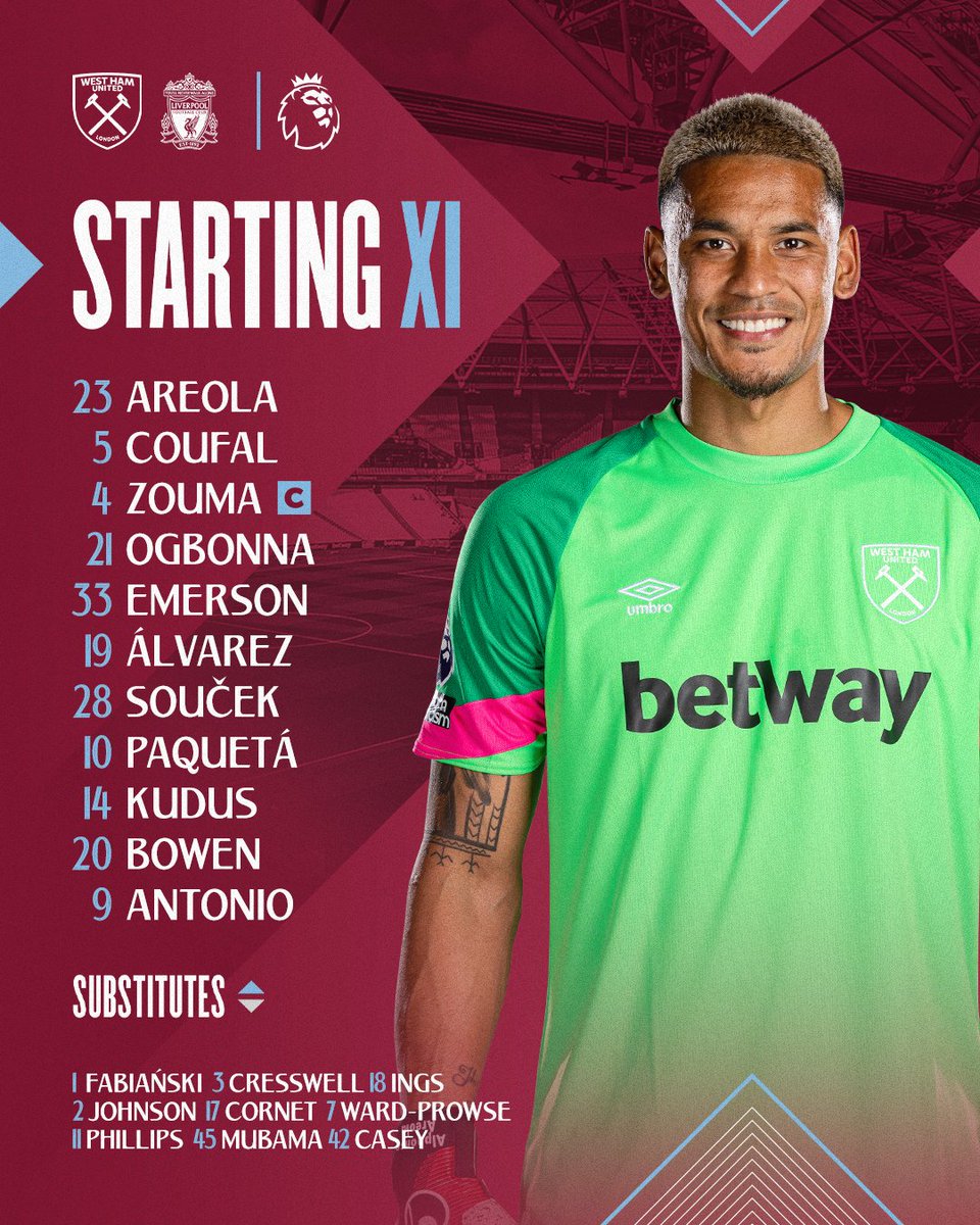 How we line up to face Liverpool 👊
