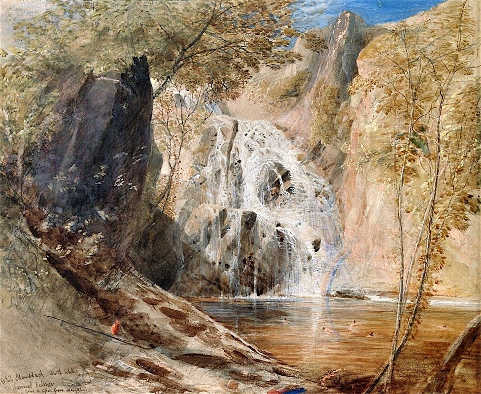 Samuel Palmer (1805 – 1881)🇬🇧 Pistyll Mawddach, 1835