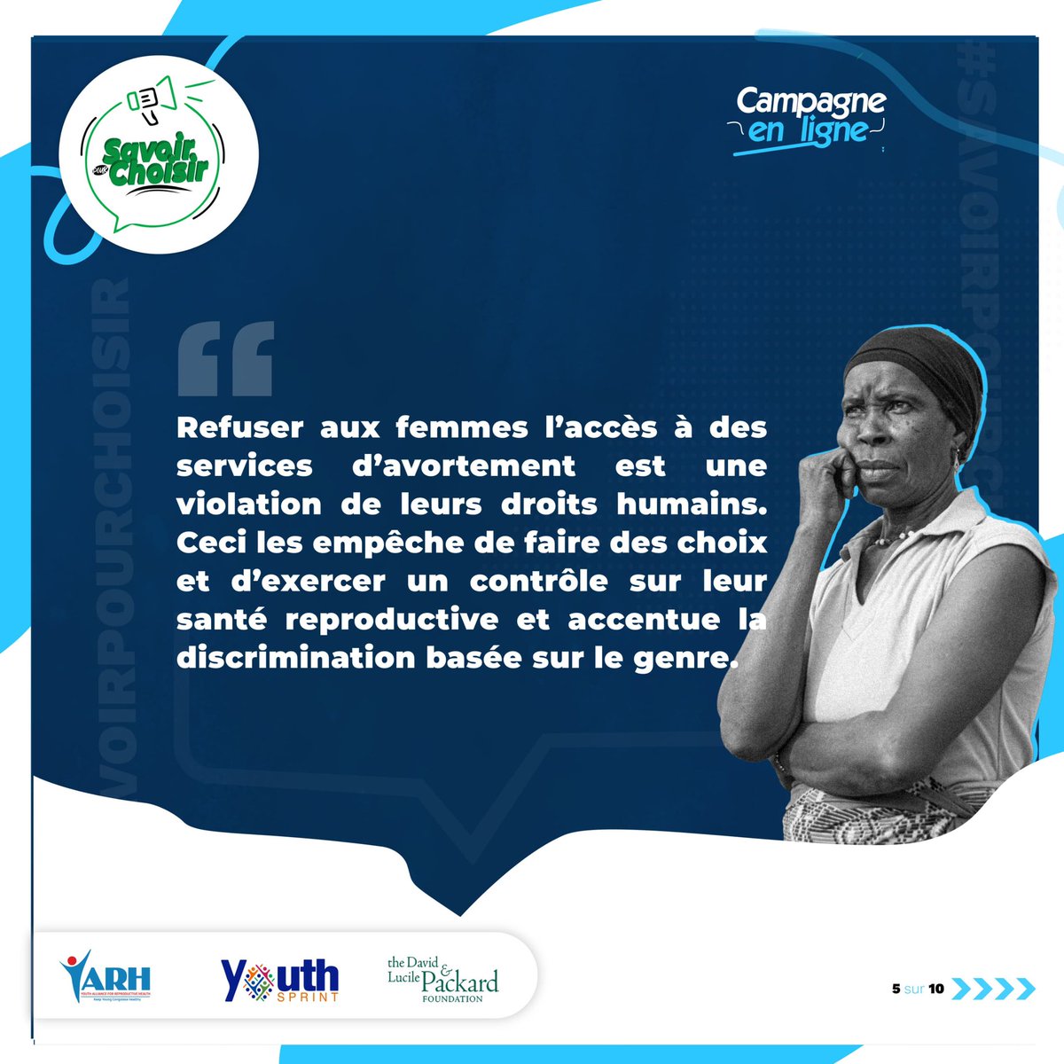 #SavoirPourChois : En refusant l’accès  #SCACF aux femmes, c'est considéré comme une violation de ces droits fondamentaux en  #DSR. 
#AvortementSécurisé
#DroitsReproductif
#ProtocoledeMaputo