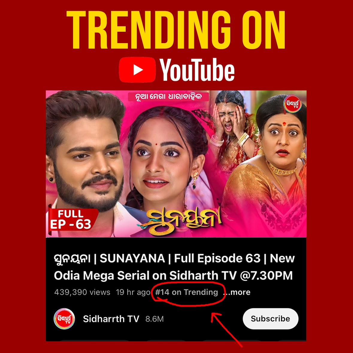 Your favourite mega serial, 'Sunayana,' is currently trending on YouTube!
Watch Sunayana, Mon-Sat @ 7:30 PM - Only on Sidharth TV
#Sunayana #MegaSerial #SidharthTV #NamitaAgrawal #SitaramAgrawal #SidharrthTV