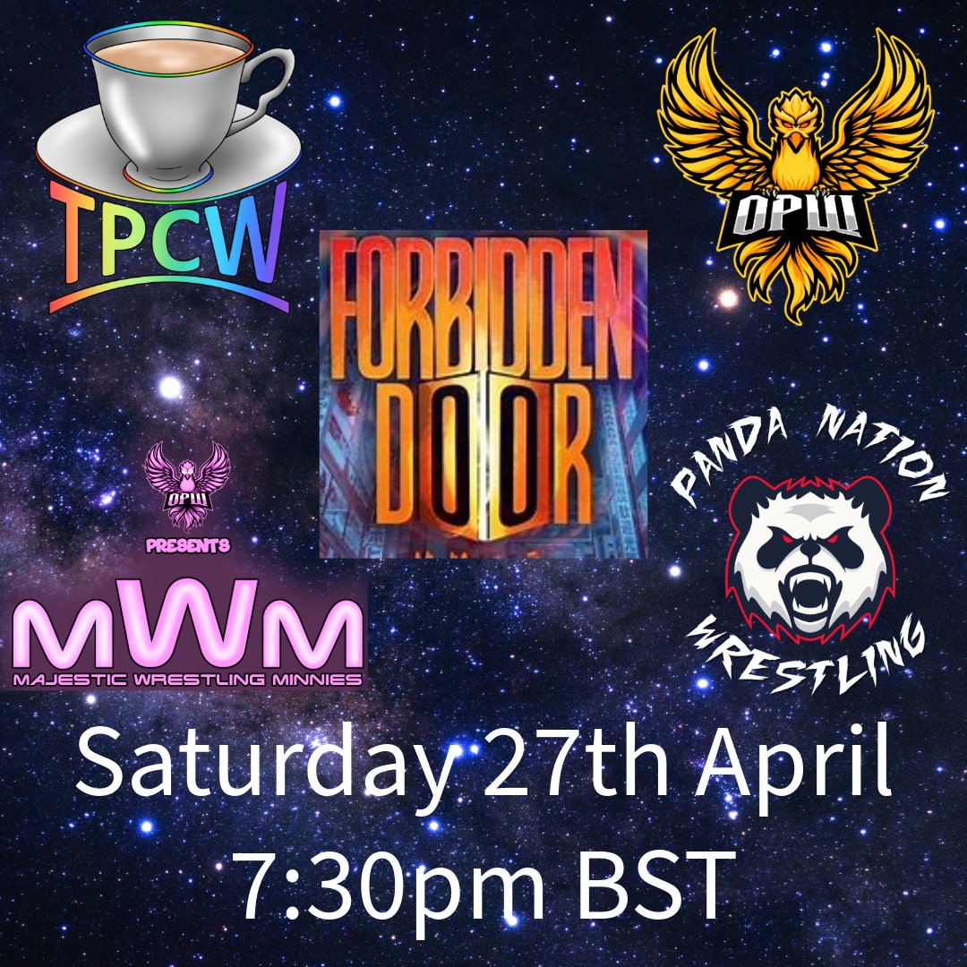 SammyPlaysStuff's tweet photo. Today's the day! It's time for me to open the Forbidden Door and do battle on WWE 2k24 with @Om3gaPh0enix, @BiohazardMikey &amp; @Dynamite_dazz! 4 virtual universes compete but only one can reign supreme! Live on Twitch at 7:30pm UK time!

#Twitch #WWE2K24 #ForbiddenDoor https://t.co/10yIifDbkd