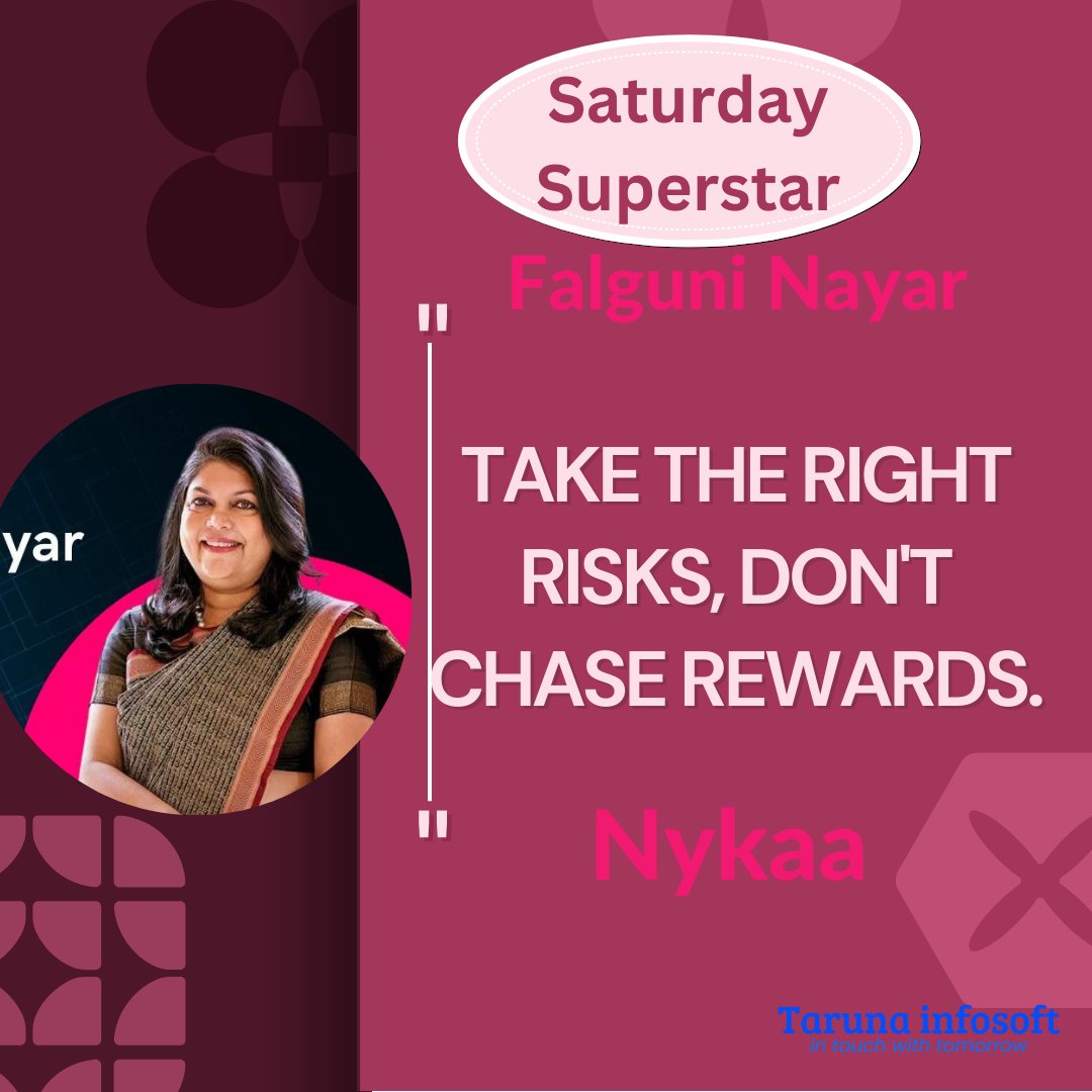 Saturday Superstar- Falguni Nayar
#SaturdaySuperstar #SuperstarSaturday #Businessman #entrepreneurship #FalguniNayar #Nykaa