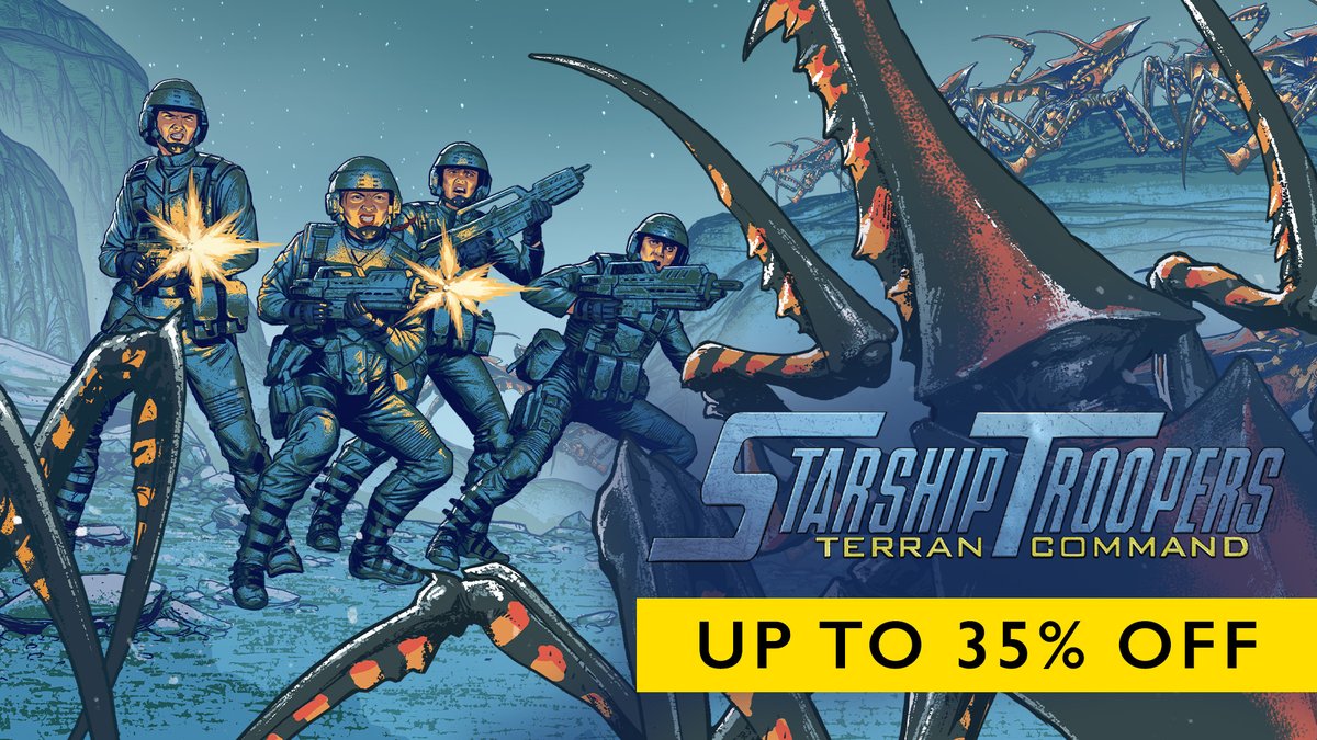 Slitherine landed at WASD with Arachnids. For the occasion, Starship Troopers is available on Steam at a 35% off: steam.gs/l/kpa12