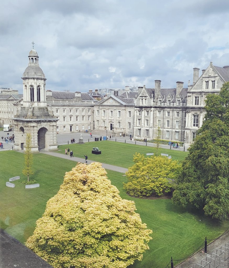 Last day the public has access to this view of Front Square in Trinity College Dublin, as Early Printed Books moves next week.
