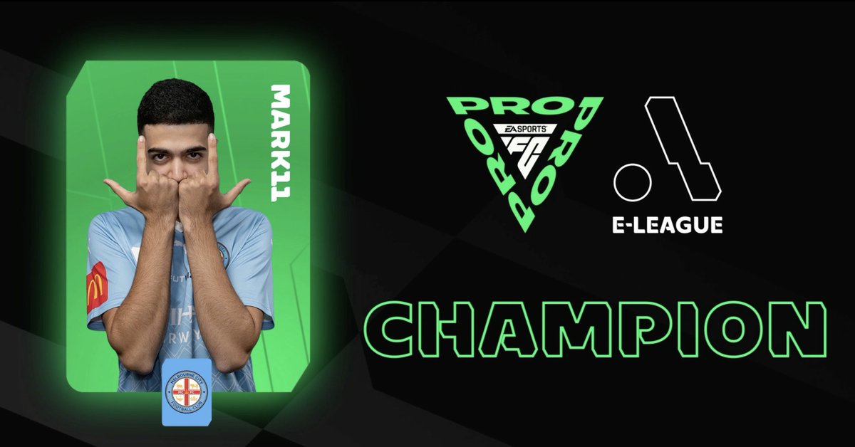 He's done it again 🏆 @Marrkk11_ is the @ELeagueAus Champion for the second year in a row 👏 Now Mark has booked his place in the #FCPro World Championships where there is some unfinished business 😤