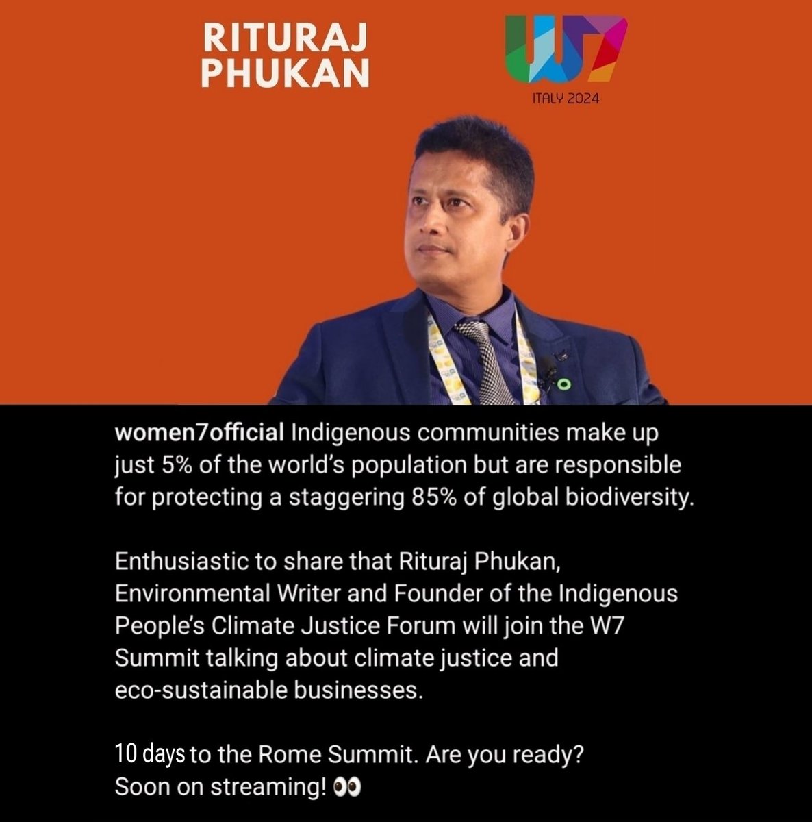 Reposted fm @Women7official This will be a great opportunity to highlight regional challenges & responses to warming & our unequivoval right for climate justice. @OurPlanetToo @CR_INDSA @CANSouthAsia @ClimateReality @Climate_INTL @moefcc @mygovindia @G7 @mygovassam #LeadOnClimate
