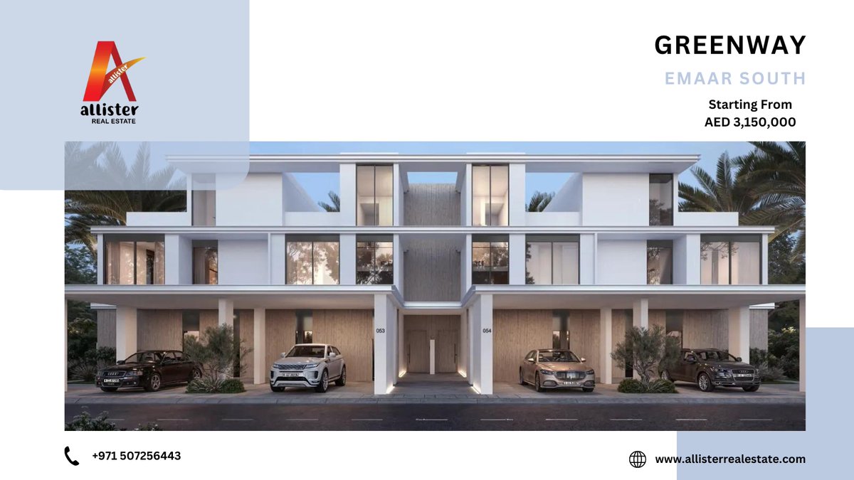 At Greenway, each townhouse is a testament to modern design and spacious living. With private roof terraces and dual façade options, create your own sanctuary in Dubai’s vibrant heart. Join our community today.

#ModernHomes #EmaarDevelopment #LuxuryRealEstate