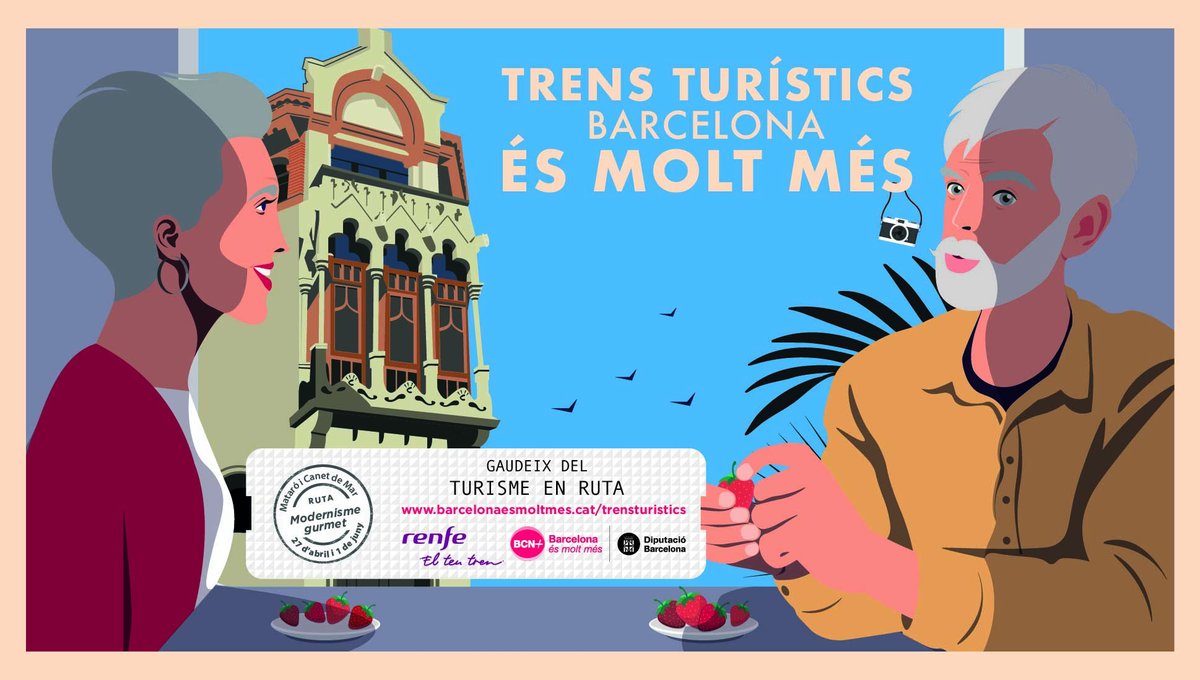 🚂No et perdis els Trens Turístics Barcelona és molt més! Una oportunitat única per conèixer més a fons Canet de Mar i Mataró, en la Ruta del Modernisme Gurmet! #som311 #ODSDiba #trensturísticsBCN 📆 1/06 📍 Sortida: 'Estació de França ✅barcelonaesmoltmes.cat/trensturistics