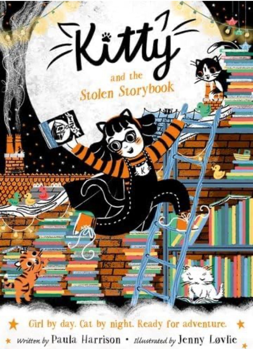 Kitty and the Stolen Storybook is out next week! With superhero action, pirate cats and libraries all in one book! #lovelibraries ⁦@OxfordChildrens⁩ ⁦@JennyLovlie⁩