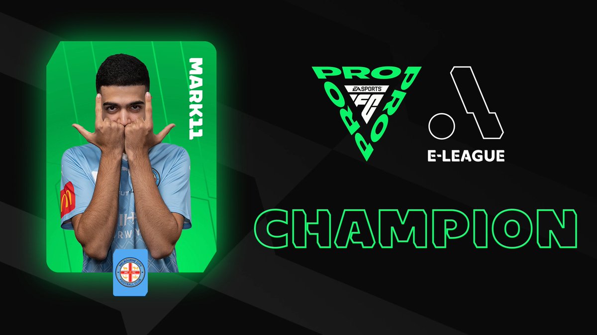🏆🏆 @Marrkk11_ is your BACK-TO-BACK #ELeagueAUS Champion! 👏👏 Not only does he take the trophy and prize money, but more importantly for him, he will return to the @EASPORTSFCPro World Championship, to try and go one better than last year...