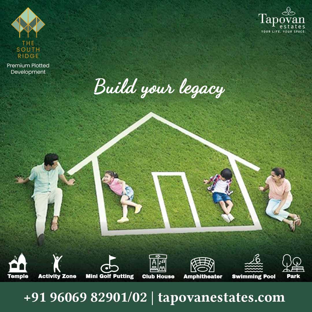 Build your legacy with our plotted development. Leave your mark on the landscape and create a home that reflects your values, passions, and aspirations for the generations to come.

#tapovanestates #sitesforsale #plotsforsle #mysore #realesates #nearbyprojects #landprojects