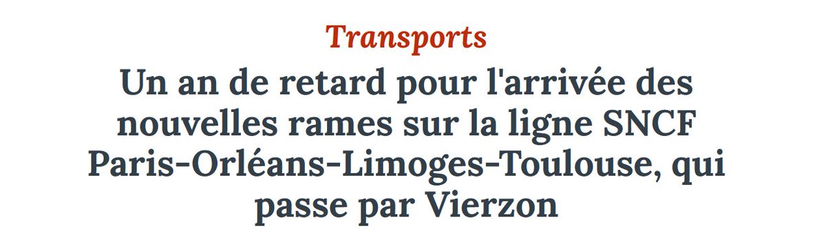 C'est tristement sans surprise. Si ce train reliait Paris à des métropoles comme Bordeaux, Lyon, Rennes, le sujet serait déjà réglé depuis bien longtemps. C'est un nouveau signe de mépris, malgré les promesses.