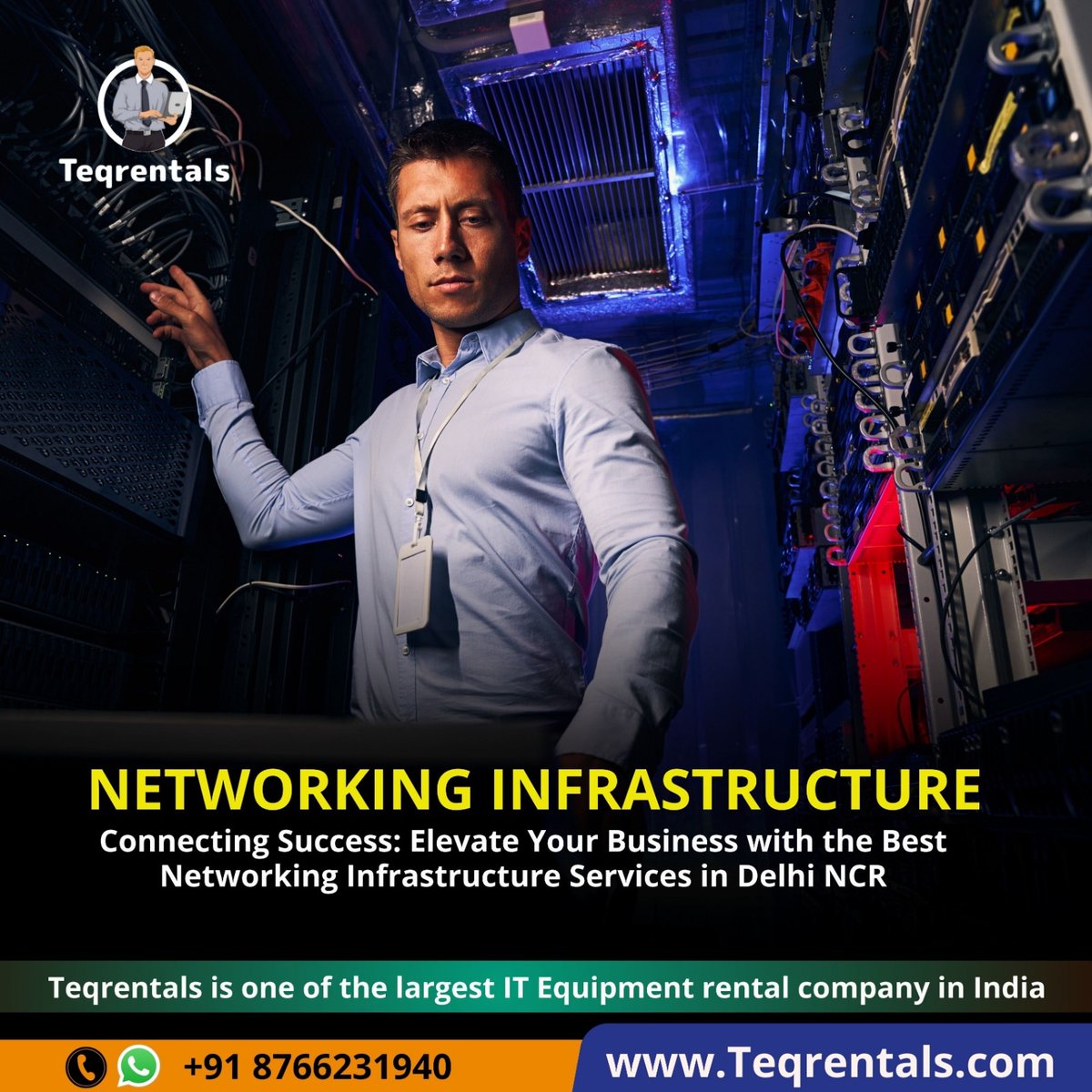 Networking infrastructure 

Visit - teqrentals.com

Call us : 8766231940

#ITrental #ITrentalservices #IT #ITinfra #laptoponrent #desktoponrent #workstationonrent #macbookonrent #serverrental #Teqrentals #deliveryservice #homedelivery #rentlaptops