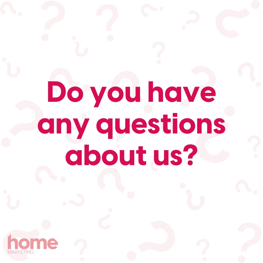Do you have any questions about who we are, what we do or how we can help you? 🤔

Just drop us a message or leave a comment and we will get back to you! In the meantime, check out our website: marketingbyhome.com