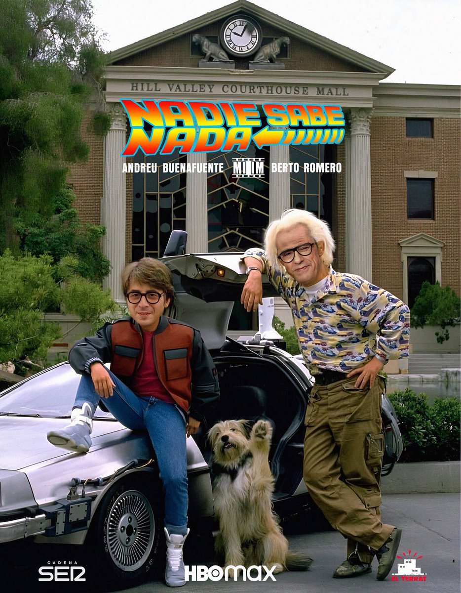 Hoy en @NaideSabeNada Marty Mcfly y Doc Brown (@Berto_Romero y @Buenafuente) Samanté con @ElTerrat y @La_SER