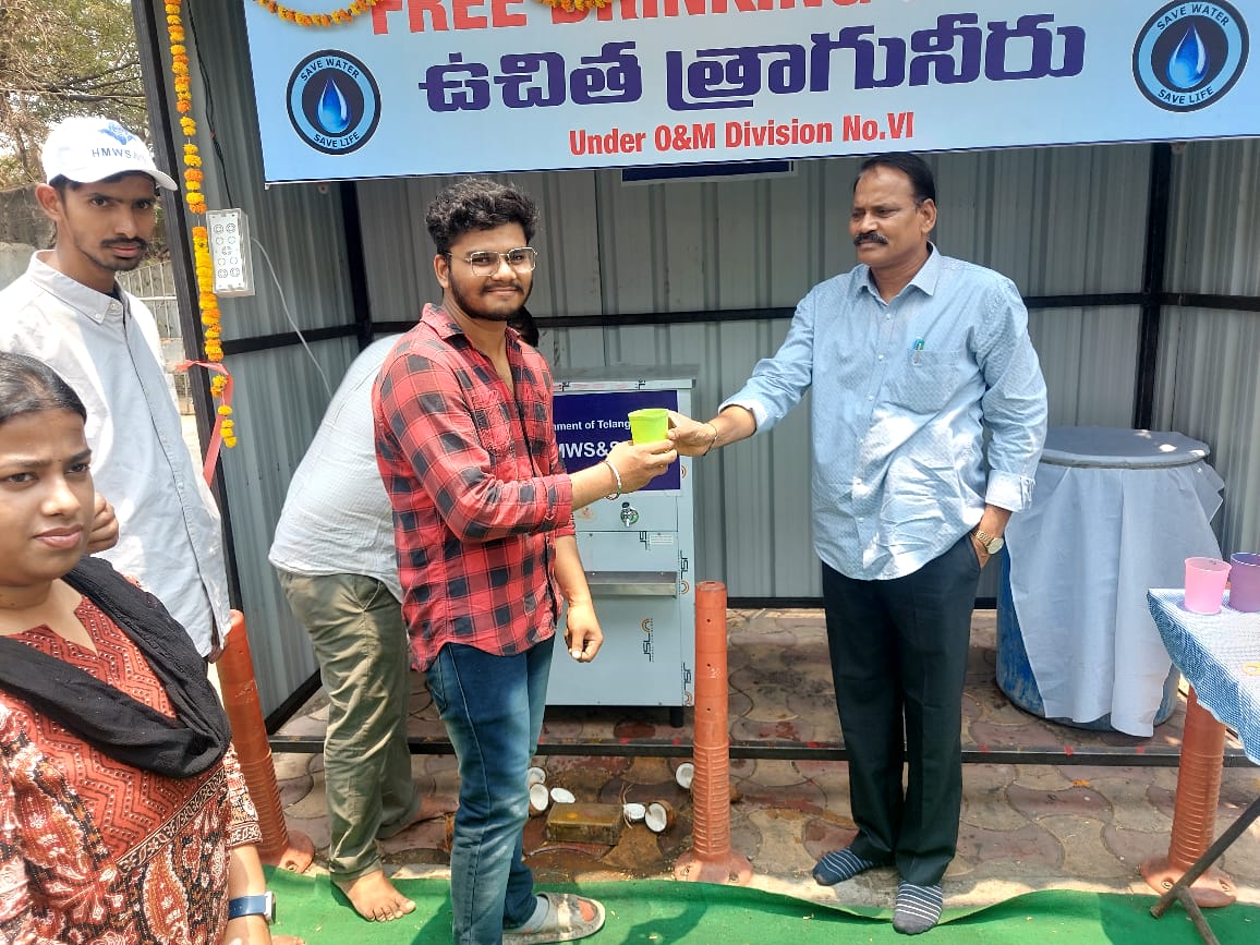 hmwssbmgrsrngr's tweet image. Sir, provided free drinking water kiosk at ICICI Bank, ameerpet main road,under S.R.Nagar section, SD-III, O&amp;amp;M Div-VI. @Hmwssbdgmsomgud @hmwssbgmom6 @hmwssbcgmomc2 @MDHMWSSB @HMWSSBOnline @TelanganaCMO