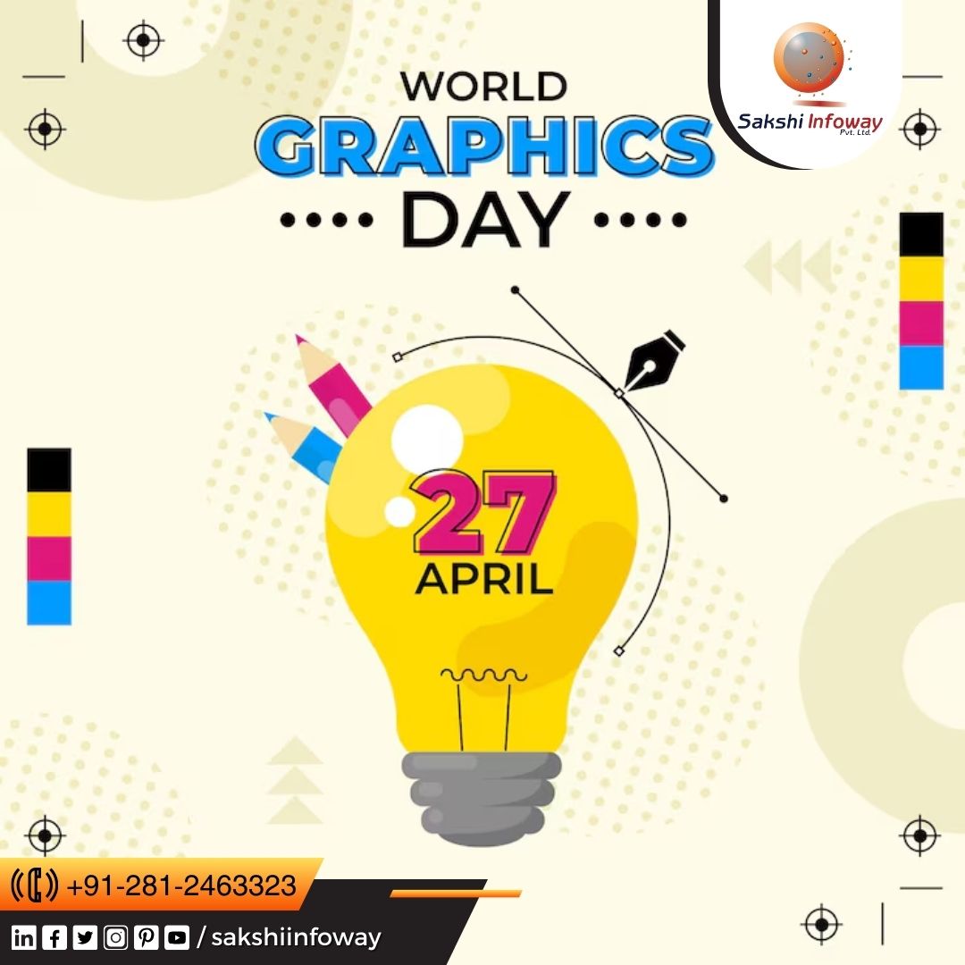World Graphic Design Day to the brilliant team at SakshiInfoway! 🎨 Your designs speak volumes, bringing brands to life and captivating audiences. Here's to your creativity and ingenuity that shapes our digital world! 💻✨ #GraphicDesignDay #SakshiInfoway #CreativeExcellence