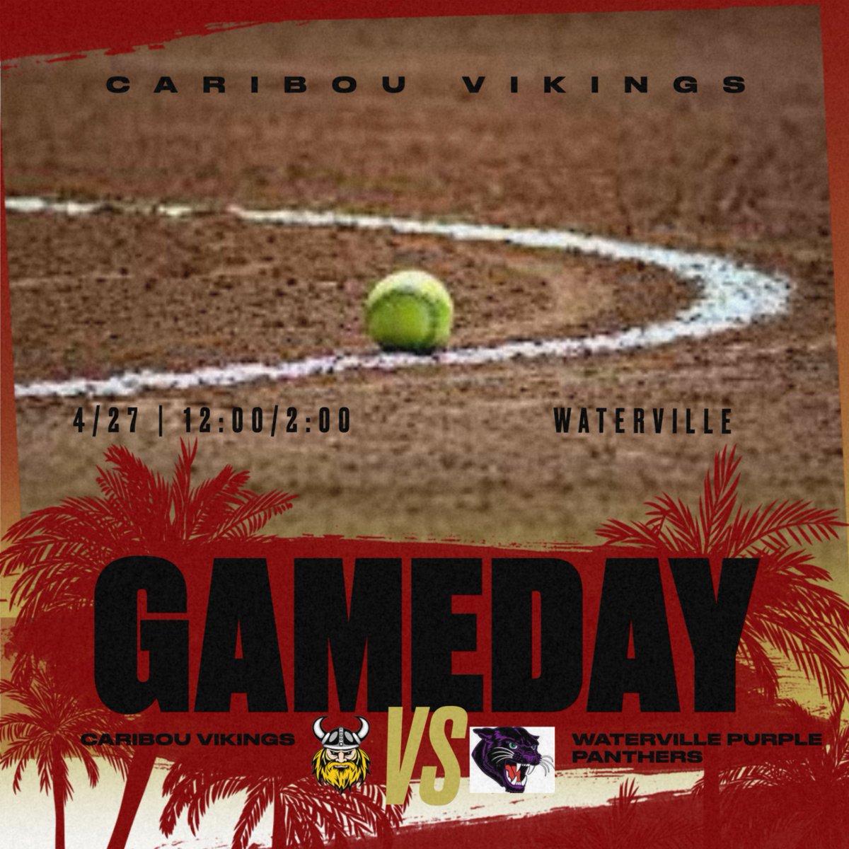 GO VIKINGS!  Softball double header at Waterville!