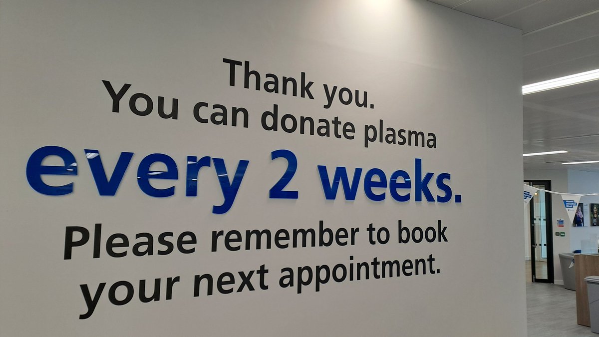Huge thanks yet again to the team at @GiveBloodNHS and @NHSBT in Reading for another relaxing and friendly welcome. Special thanks to Luna (brilliant music), Minnie and Hamid. I know it's been a busy #PlasmaDonationWeek but always good to see you all. Thank you for the cake!