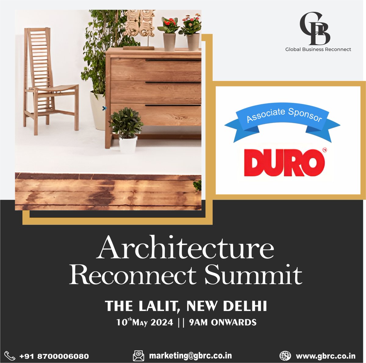 We're absolutely delighted to welcome @Duroply onboard as our Associate Sponsor for the Architecture Reconnect Summit which is going to happen on 10th May, 2024 at The Lalit, New Delhi!
Together, we're poised to create unforgettable experiences

#architecturereconnectsummit #GBRC