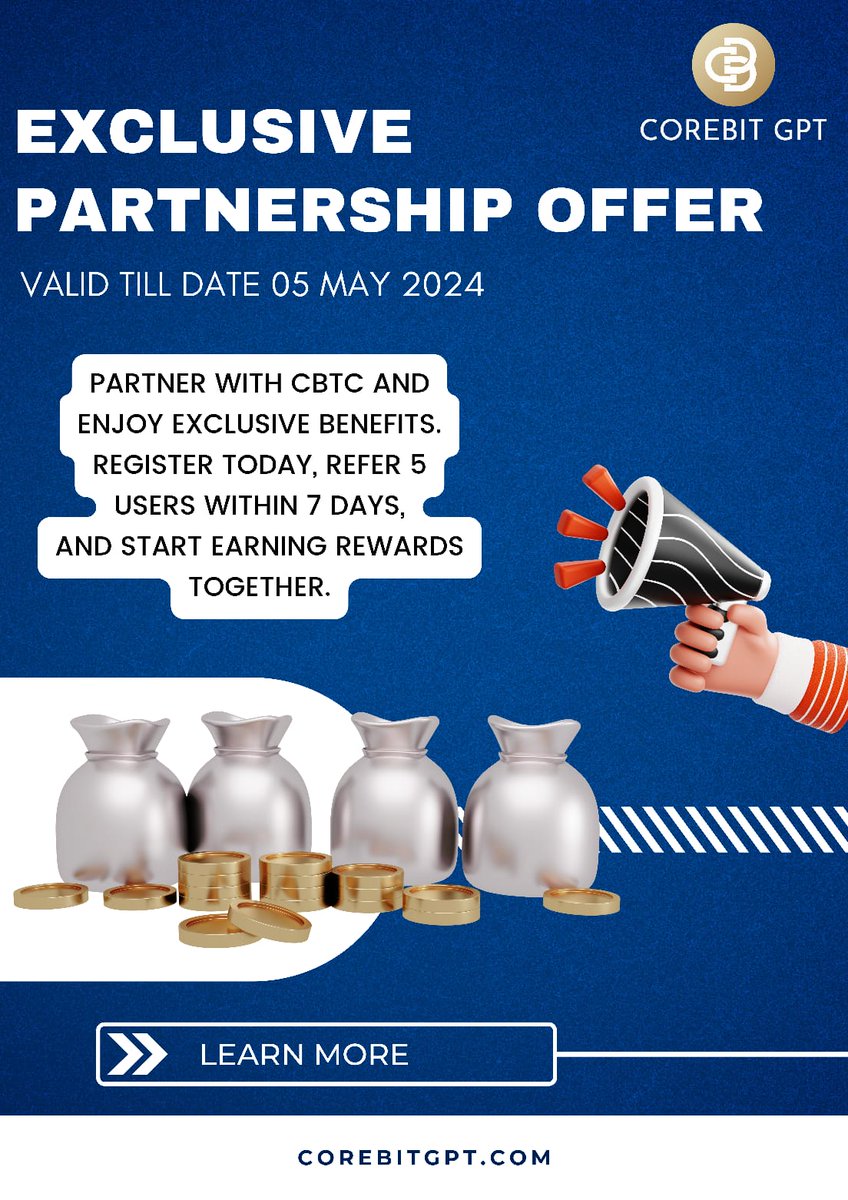 CoreBitGPT's tweet image. # journey together! 🚀 #TeamBuilding #MaximizeEarnings #WelcomeBonusOffer