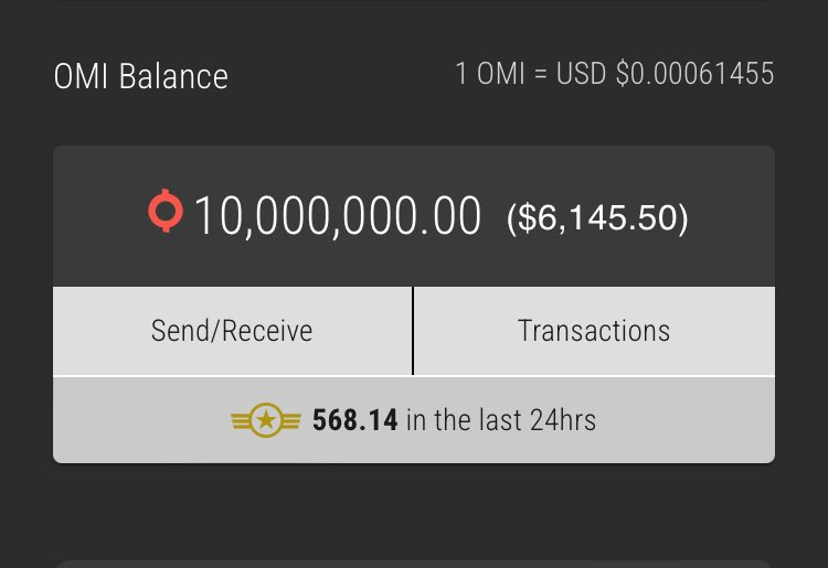 I have done it!

It seemed like such an impossible goal for me to reach 10M 

But I’m here with a buy in of ~€0.0007 
Can’t wait to see what Ecomi/Veve will look like in 2030+

$OMI is Forever