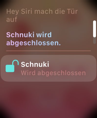 @nuki_smartlock why does Siri do that, please fix that
