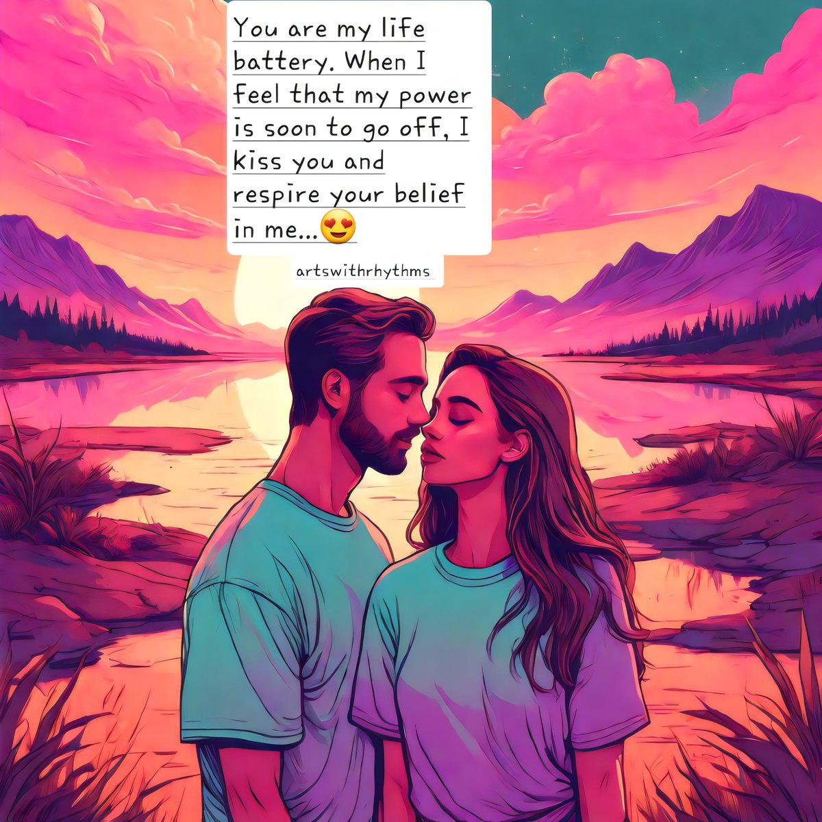 You're my life battery 😍 
#poetry #quotesaboutlove #artswithrhythms #lovequote #couplequote