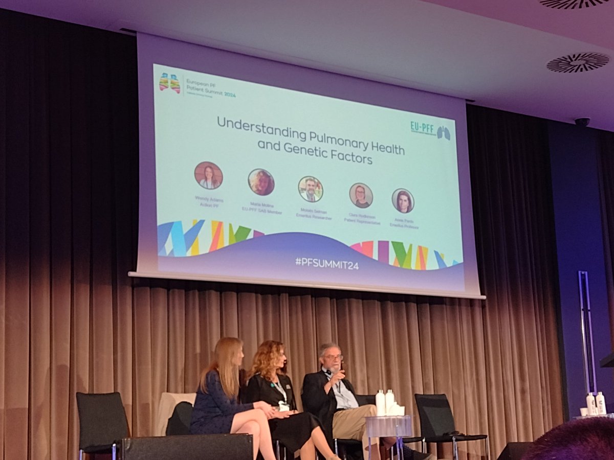 Great discussion with professors @mariamolinao & Selman #IPFSUMMIT24 including poignant patient perspective of Clare. We need to differentiate cohorts in screening for ILA younger cohorts at risk v those over 65y and initiate ant fibrotics at first sign of progression @EU_IPFF