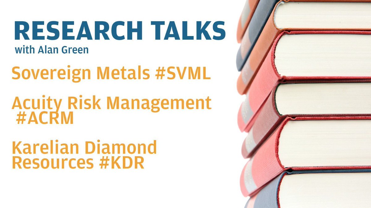 🎙 𝗥𝗘𝗦𝗘𝗔𝗥𝗖𝗛 𝗧𝗔𝗟𝗞𝗦 🎙 Coming up on the #ResearchTalks @StockBoxMedia podcast with @MarkEJFairbairn & @Alan__Green @Brand_UK ⬇️ ▫️ @sovereignmetals #SVML ▫️ @Acuity_RM #ACRM ▫️ @KarelianDRplc #KDR 🎧Stay tuned!