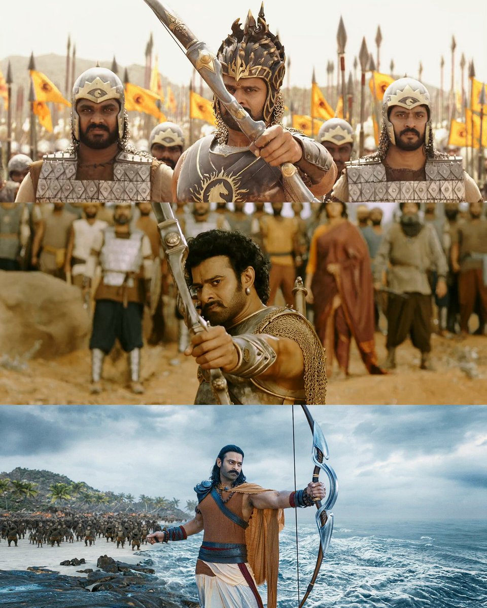 When His Majesty takes the Bow, it's a Divine Order to the Lowly creatures to BOW 🙇 #Prabhas