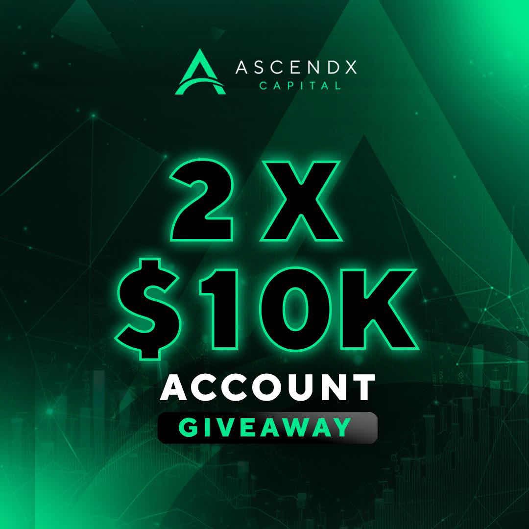 🚨 GIVEAWAY ALERT 🚨 🎁 2X $10k Account Giveaway 🎁 To enter: ✅ Follow @ascendxcapital | @_larbs | @Ascendxjames & @RB_Tradingltd ✅ Join Ascendxcapital discord discord.gg/jEa9cRWTZb & discord.com/invite/6SAnqqM… (must show proof) ✅ Like, RT & Tag 4 of your favourite…