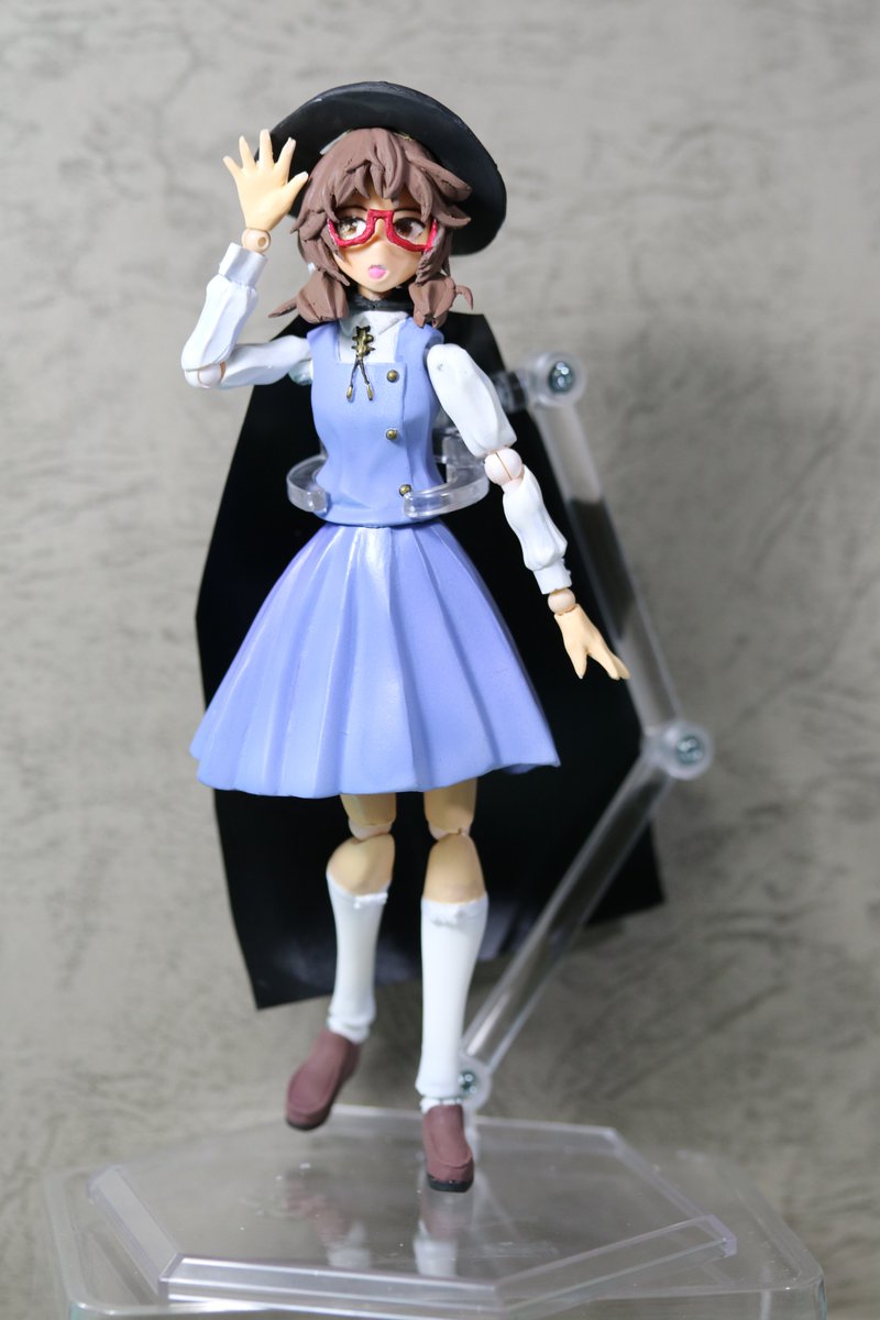 ねぎ様 新作の宇佐見菫子の可動フィギュアできました。 #博麗神社例大祭 #例