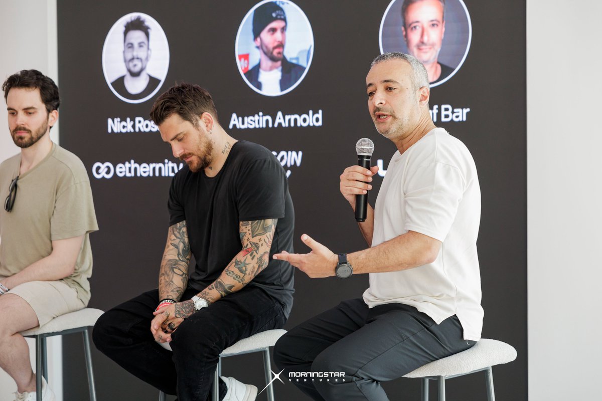 Our Chairman @shahafbg was in the spotlight at the @Morningstar_vc event series during #token2049dubai! 
 
Joined by over 30 other elite projects, we wonder what connections he built👀🔥 
 
#UNKJD $MBS