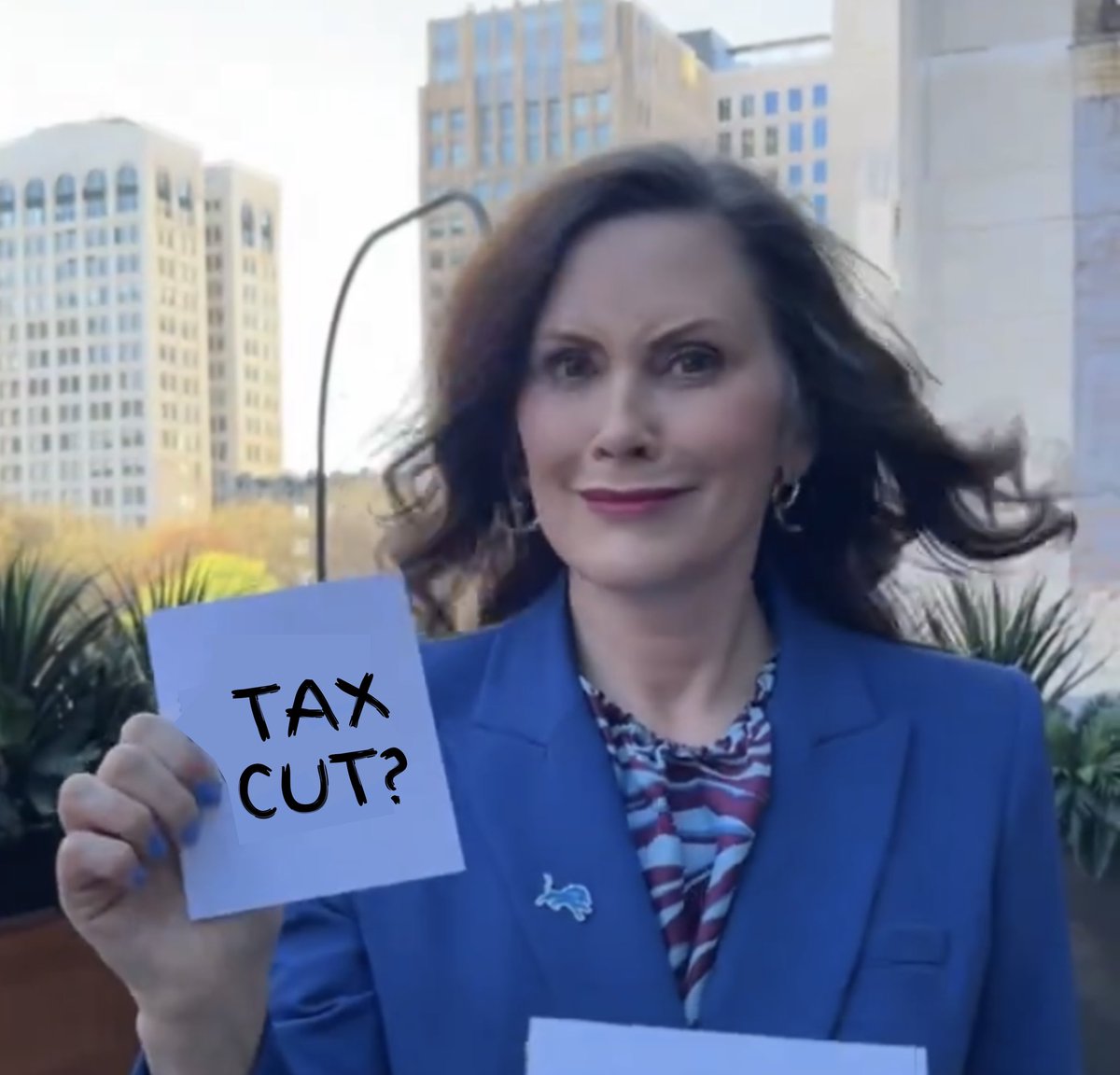 The groceries are too damn high, and instead of giving the #PoorMichiganTaxpayer an income tax break this year, Governor Whitmer is fighting like hell to take our tax relief away.