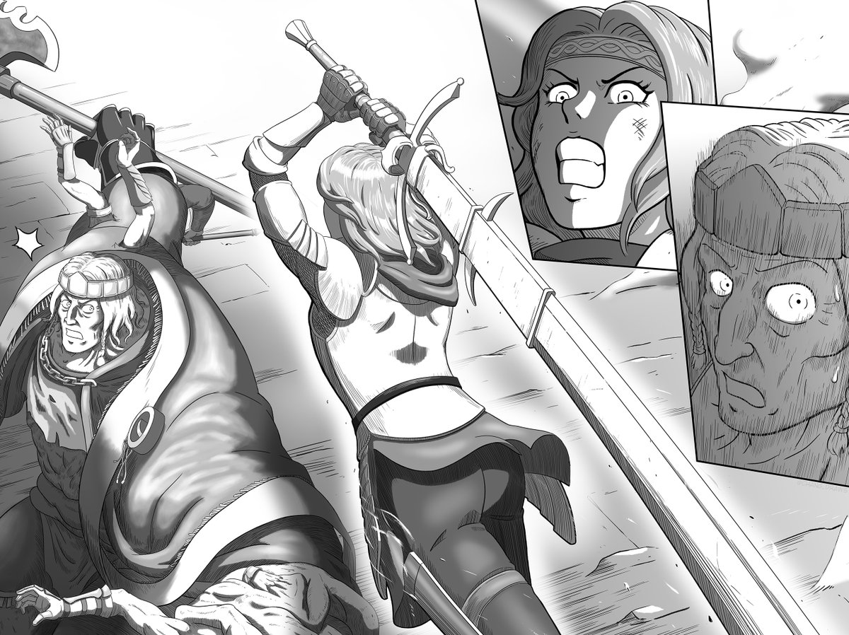 chang_draws's tweet photo. Stormveil Showdown 3/4 (read left to right) #ELDENRING #EldenRingFanart https://t.co/LSH6myGV9a
