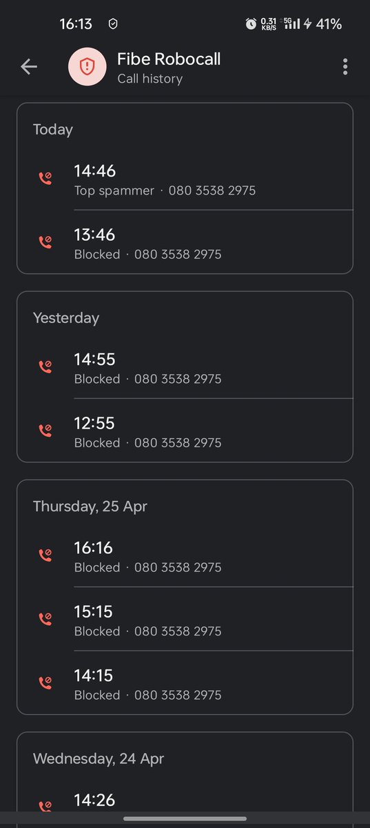 @FibeIndia  I have been received useless robo calls fibe continuously not sure when i subscribed for this... If you see the comments everyone is complaining about continuous robo call... @TRAI request you to please take action on this who authorised them to harass people