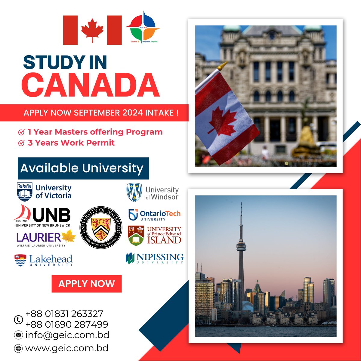' Study in Canada ' With top ranked university in Canada for master’s program. #study #studyabroad #studyabroadlife #studymotivation #studyincanada #studyinCANADA2024 #studyincanada📷 #studyincanadanow