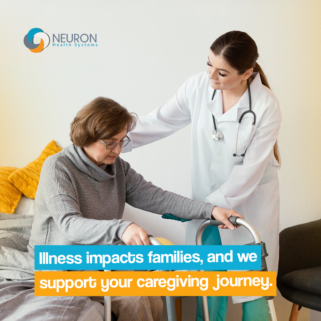 When illness strikes, families carry the weight.  Let us help lighten the load.

Neuron Health Systems offers tailored in-home care, from skilled nursing to companionship. We work with you to ensure your loved one receives the best care. 

#NeuronHealthSystems #HomeCareAgency