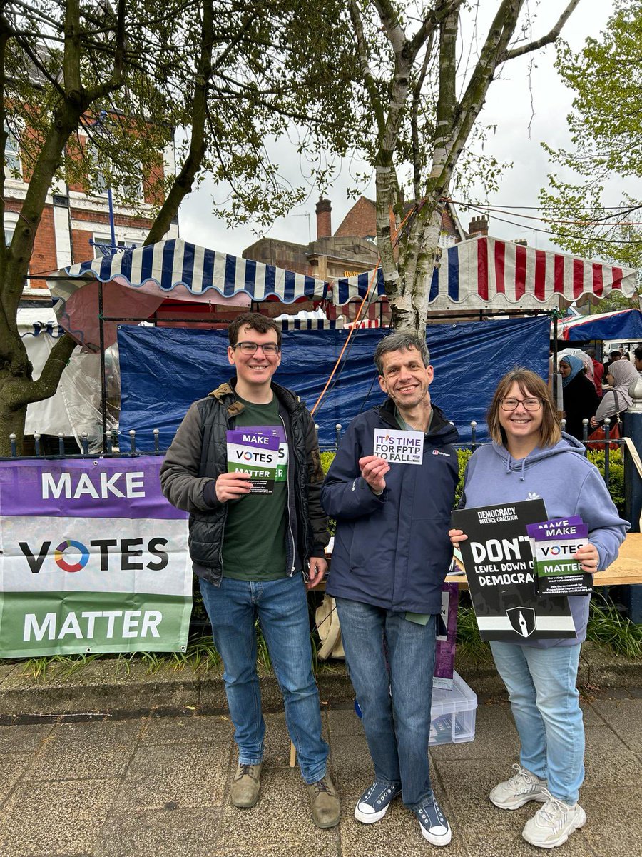 Braving the rain in Birmingham to promote PR