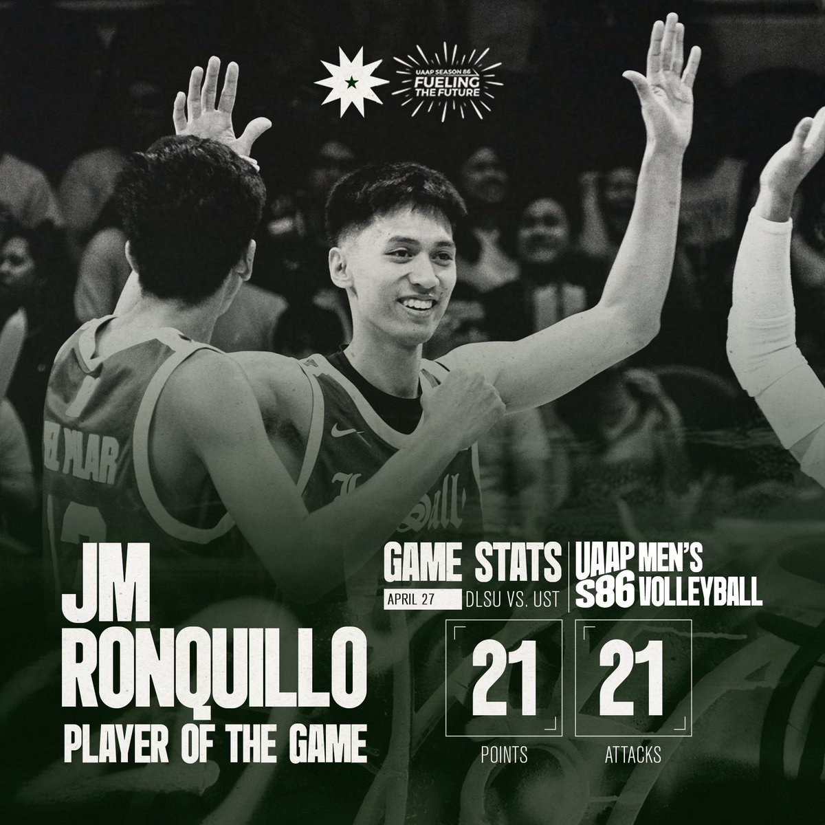 J-HIM RONQUILLO🏹

#UAAPSeason86 #UAAPVolleyball