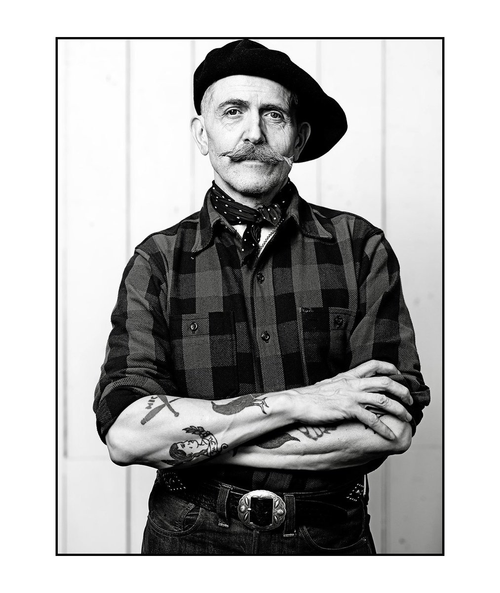 Artist and musician Billy Childish @billy_childish1 @ChildishInfo in his studio at Chatham Dockyards @DockyardChatham #billychildish